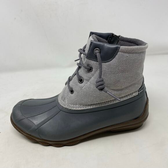 Sperry Grey Waterproof All Weather Duck Boots Shoes Womens Size 7 - Picture 2 of 8